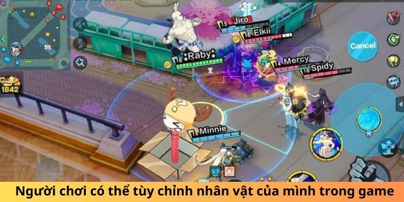 Người chơi có thể tùy chỉnh nhân vật của mình trong game